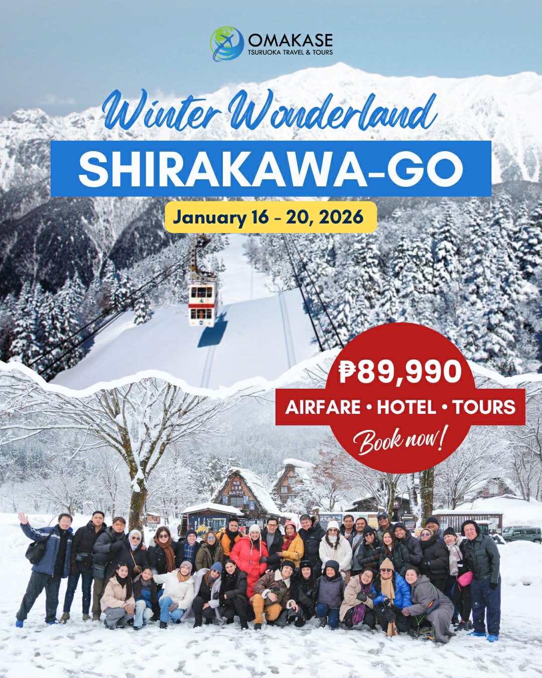 SHIRAKAWA GO TOUR PACKAGE WINTER WONDERLAND